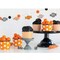 Halloween Snack Cups 50 Pack – Orange & Black Dot & Stripe Party Treat Holders for Candy, Popcorn, & Baked Goods